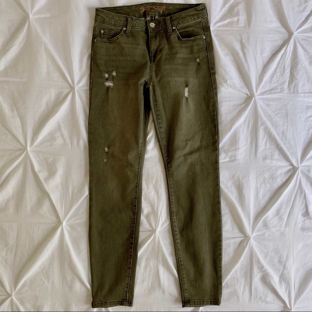Dark Olive Green Jeans